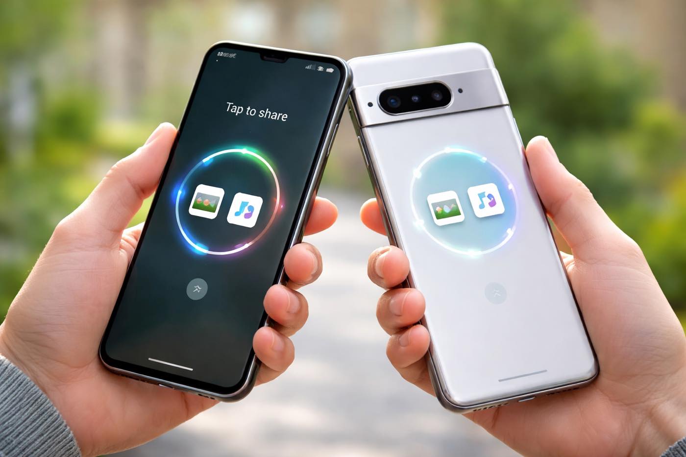 AndroidにAirDrop風のデバイス同士を近付けてファイルなどを共有出来る機能がまもなく追加される可能性が浮上